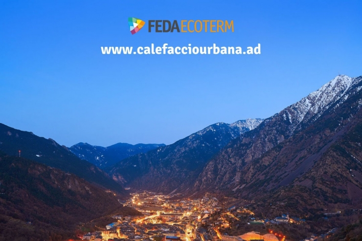El portal web que FEDA ha posat en marxa aquest any per presentar la xarxa de calor d’Andorra la Vella.